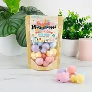 Gift Republic Groovy Mushrooms Bath Bombs, 10-Pack, 15g Each, Colourful Psychedelic Fizzy Bath Soak, Tropical Aromas, Moisturising Natural Ingredients, Relaxing Sensory Bath Experience