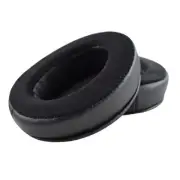 Black Velvet & Pu Headset Earmuffs for Audio-technica Ath-m50x / M30x / M40x ...