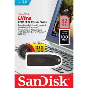 【SanDisk】ULTRA CZ48 USB3.0 100MB 隨身碟 32G 64G 128G