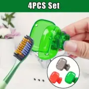 4 Pcs Toothbrush Head Cover Cap Toothbrush Protector Brush Pod Portable Case