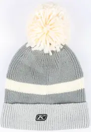 Klim Powder Pom, beanie , color: Grey/Light Grey/White , size: One Size