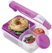 [Smash] Bento Lunch Box, Grape, 1.6 Liter Capacity