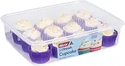 Décor 195660-004 Tellfresh Cupcake Carrier for 12 Cupcakes, Clear, 4L