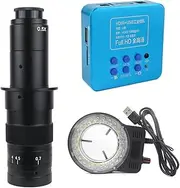 Microscopes Equipment Digital Video Microscope Camera Industrial Monocular HD 180X Zoom C-Mount Lens(D 180X Camera LED)