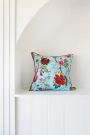 Mexican Painter Pillow Case, Frida Floral Decorative Cushion, Mexican Painter Art Garden Country - Turquoise Tree Of Life