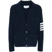 [Thom Browne] Thom Browne Notched-lapels Drop-shoulder Cardigan III NUMERIC BLUE