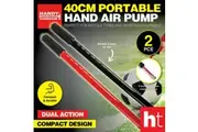 Handy Hardware 2PK Hand Pump With Connector Hose Compact Durable 40cm