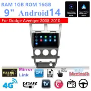 For 08-10 Dodge Avenger 9'' Android 14 16GB Car Stereo Radio GPS Navi w/Carplay