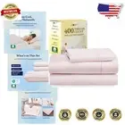 Eco-Friendly 400 Thread Count Twin Bedding Set - Soft Grey with Deep Pockets