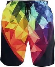 [Joitme] Lime Mens Swimming Trunks, Small Quick Dry Beach Shorts, Men Beach Shorts