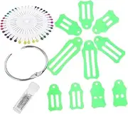 Beatifufu 1 Set Portable Fabric Tape Maker Tool Kit for DIY Crafts Bias Tape Maker with Quilting Pin and for Sewing and Craft Projects