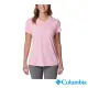 【Columbia 哥倫比亞 官方旗艦】女款-Columbia Hike™快排短袖上衣-粉紅(UAR98050PK / 2023年春夏)