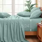 Extra Deep Pocket Queen Sheets - Fits Mattress 18-24 Inches Deep - 6 Pieces Hote