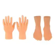 Tiny Hands Tiny Left Right Hand Foot Screepy Halloween Cosplay Costume Accessory