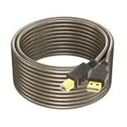 Printer Cable 10 ft, USB 2.0 USB A to B Printer Cord, Scanner Cord, High Speed