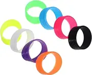 8Pcs Silicone Badminton Racket Grip Rings Professional Non Slip Overgrip Bands for Tennis and Badminton Compact and Durable Racket Accessories for Sports Enthusiasts