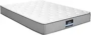 Giselle Bedding Queen Mattress Bed Innerspring Foam Mattresses 23cm Thickness, with 6-Coil Spring System and Breathable Topper, 5Yrs Warranty, Extra Firm, Greywith Vacuum Packed