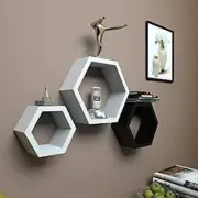 Shelf Storage Mounted Wall Rack Home Shelves Bookcase Wood Holder Display Corner