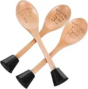 OKUMEYR 3pcs Wooden Spoon Trophy Cooking Contests Award Worthy Prizes for Baking Competitions Trophies for Kitchen Events Unique Wooden Spoon Awards
