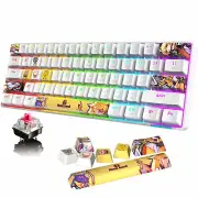 AU 60% Mechanical Keyboard Wired/Wireless Bluetooth+Dye-Sublimation PBT Keycaps