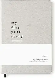 Mål Paper My Five Year Story Journal - Cotton Hardback | Daily Dated Notebook for Mindfulness, Gratitude, Manifest, Affirmation, Recovery & Positive Thinking Tool | Life Planner Log Book