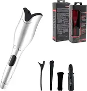 Automatic Hair Curler Curling Iron Crimp Air Curler Curling Wand Hair Waver Styler Tools Portable Hair Curlers Hair Crimper Iron WhiteWithBox