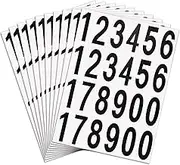 Outus 240pcs 10 Sheets Self Adhesive Vinyl Numbers Stickers Waterproof Reflective Mailbox Numbers Decals for Window Door Address Business and Mailbox Signs, Indoor or Outdoor (2 Inch,Black on White)