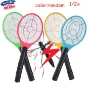 AU Electric Bug Zapper Racket Mosquito Fly Swatter Killer Insects Bat Battery