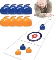 Curling Zone Indoor Game - Curling Board Tabletop Game Set,Portable Indoor Desktop Competition Board Game for Christmas, Birthday