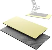 Portable Walking Treadmill Mats, Non-slip Noise Reduction Ultra Durable Fitness Equipment Floor Protector Mat, Walking Pad Treadmill Under Desk, for Home, Office, Gym Flooring(Black yellow,Thickness 3