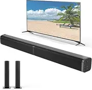 Yizlet Sound Bar, Sound Bar for Smart TV Speakers 5.0 Bluetooth, Surround Sound System for TV Home Audio Soundbar Speaker, ARC/Optical/AUX Connection, Sound Bars with 3D Surround Bass Effect