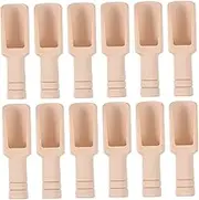 GRIRIW Wooden Mini 12 Pcs Set for Bath Salt Tea Leaves Household Use Practical Tea Shovel