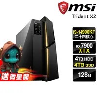 在飛比找momo購物網優惠-【MSI 微星】i9 RX7900XTX 二十四核電腦(Tr