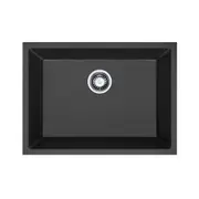 HIGOLD Single Bowl Kitchen Sink - Granite Composite - 630mm - Black
