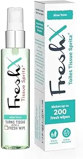Toilet Paper Spray | Aloe Vera | Better Than Gel | Spritz Turns Tissue into 200 Flushable Wipes | Septic Safe | Plastic-Free Moist Toilet Wipe Alternative