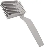Fade Professional Barber Cutting Comb, Curved Positioning for Men Hair Cuts, Flat Top Guide, Heat Resistant Blending Clipper Salon Styling Tool