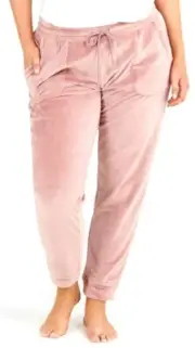 TS TAKING SHAPE plus size M / 20 Plush Lounge Pants soft pink velour warm NWT!