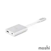 在飛比找momo購物網優惠-【moshi】USB-C 音樂/充電二合一轉接器