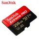 SANDISK 256G Extreme PRO A2 V30 microSDXC U3 UHS-I (SD-SQXCD-256G) 傳輸高達200M