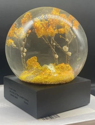 Cool Snow Globe #BT231 Autumn Dome Glass Display New In Box