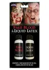 1oz Fake Blood & Liquid Latex Duo Set Halloween Makeup