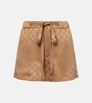 [Gucci] Gucci GG satin shorts AU 10 brown