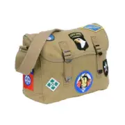 US Army Canvas Fighting Bag Shoulder Bag Vintage WWII 101st 82nd 506th Division