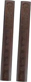 Handmade Solid Wood Paperweight Calligraphy Paper Holder for Chinese Art -e Kanji