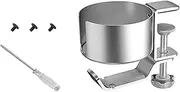 Mellisso 2 in 1 Desk Cup Holder with Headphone Hanger Spill Cup Holder for Desktop Coffee Cup/Bottle/Earphone -Silver