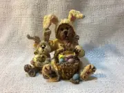 Boyds Bear Marlowe Kinsey Egg Detectives Easter Figurine 227736 Special Edition