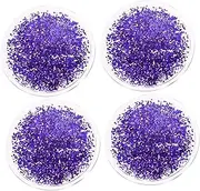 Housoutil Round Gel Eye Patches 2 Pairs Gel Eye Mask Purple Eyes Pvc Ice Bag Round Gel Eye Pads