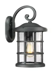 Quoizel CSE8410 Crusade 1 Light 18" Tall Outdoor Lantern Style - Black