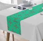 Retro Table Runner Vintage Style Teal & Pink Mid Century Modern MCM MM2