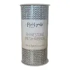 Forever Yours Silver Rhinestone Mesh Ribbon 6 in x 3 yd Wedding DIY Bling Decor